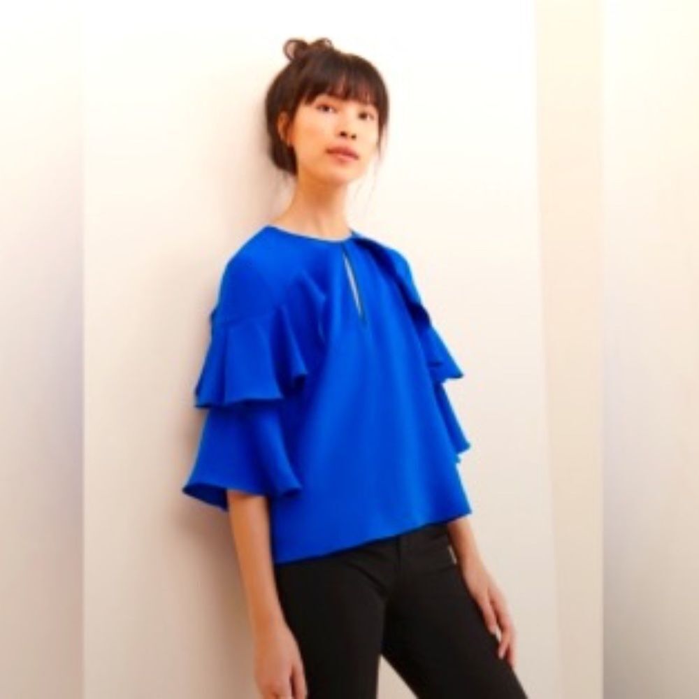 AU X Nuuly by Anthropologie Blouse Gently Used Sz M